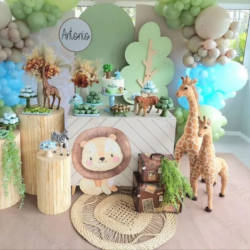 A Wild One Is On The Way Banner – Safari Dschungel Baby-Party Dekoration Mit Schwarzem Glitzer