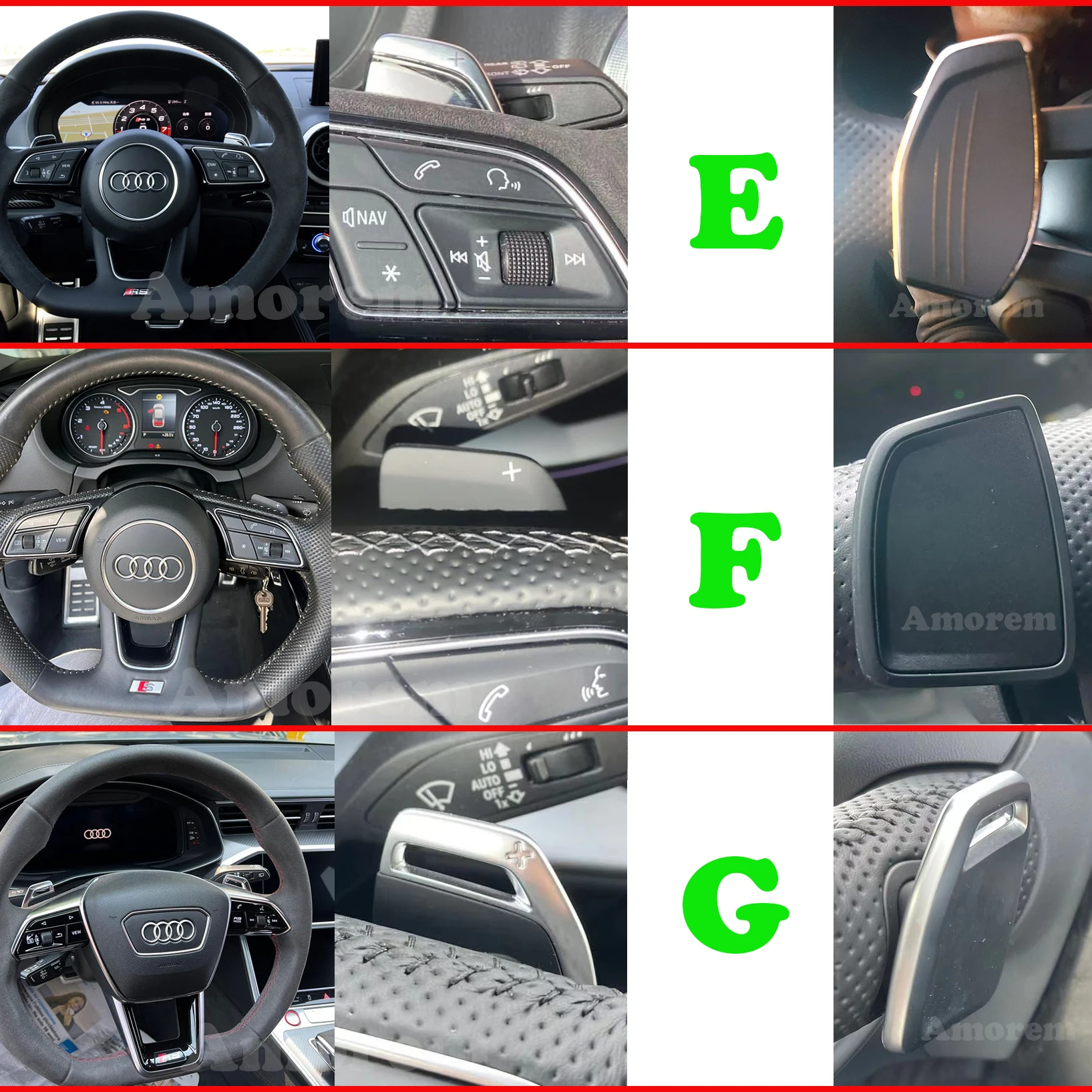 （売切）アウディ　パドル　カーボン　audi A3,A4,A5,A6,A7,A8 Audi DSGパドルシフト装着車用 A1/A3/A4/A5/A6/A7/A8/Q3/Q5