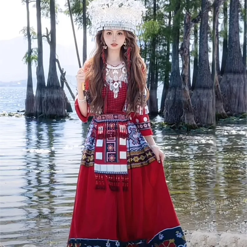 

Miao Jiang Girl Dai Hani Ethnic Group Yunnan Minority Clothing Exotic