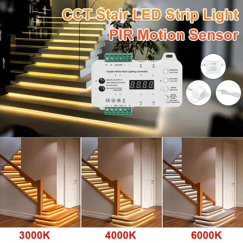 CCT-Stair-Motion-Sensor-Light-with-PIR-Motion-Sensor-Daylight-Can ...