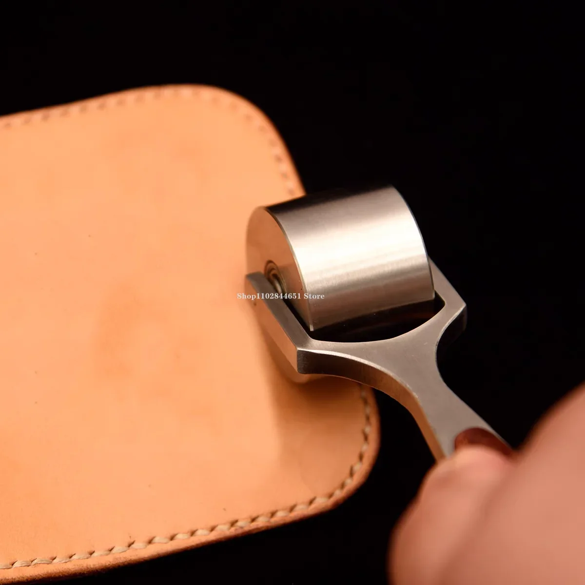 Advanced Stainless Steel Leather Roller Hand DIY Leathercraft/bag Rolling Stitch Indentation Reinforced Leather Bonding Tool