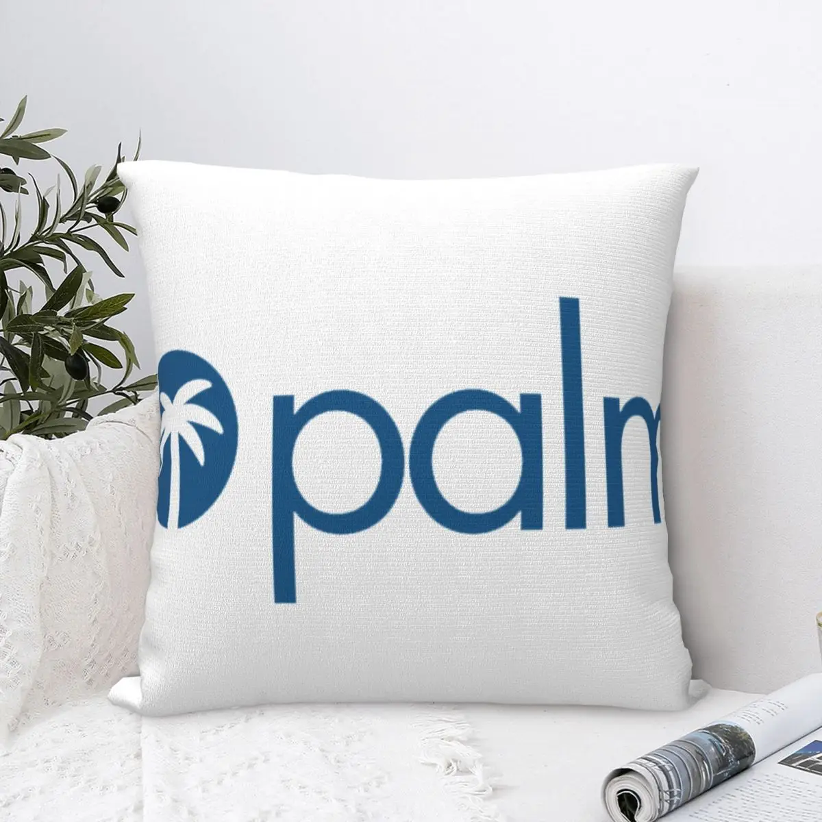 

Palm Logo Square Pillow Case for Sofa Throw Pillow