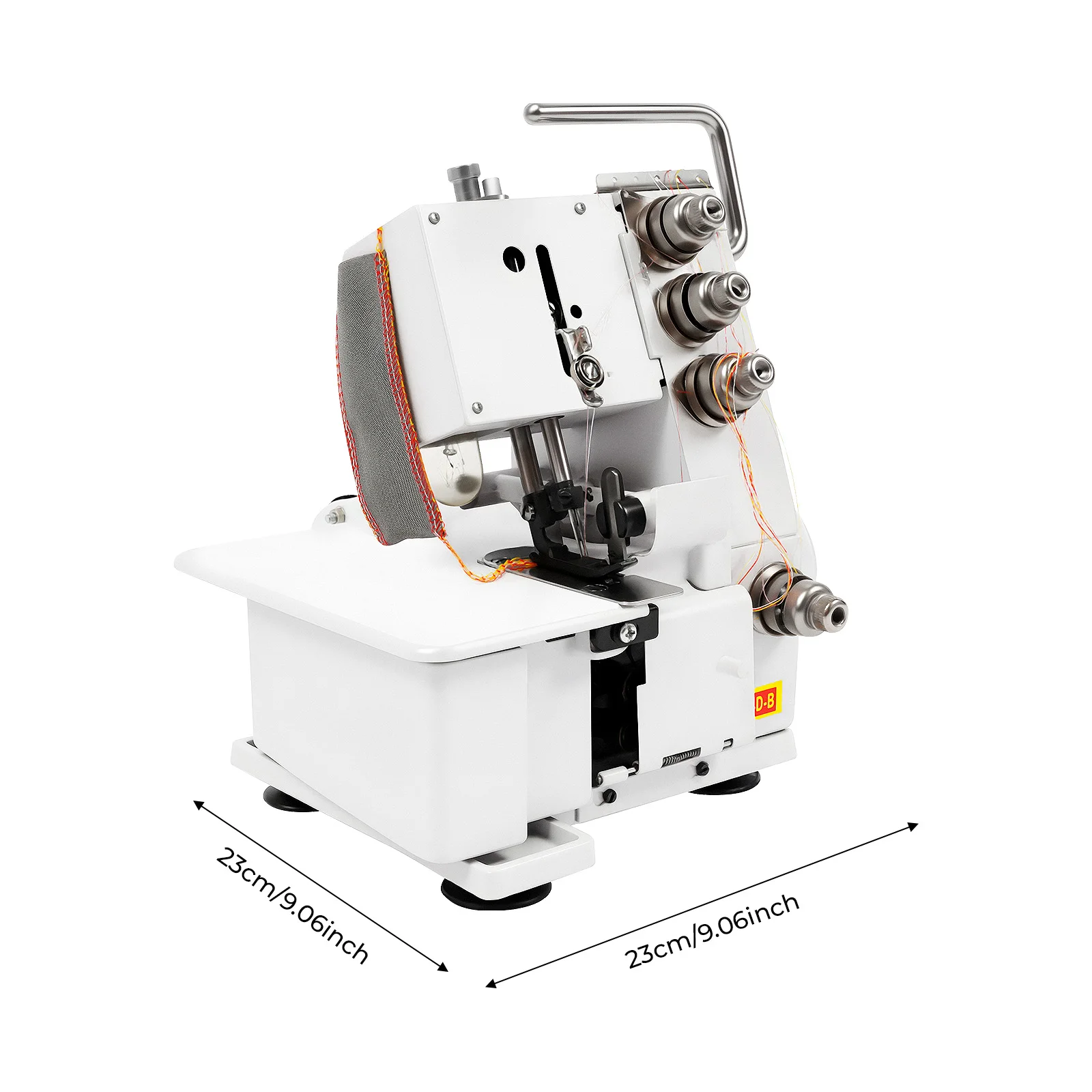 Professional 4-Thread Overlock Sewing Machine, 1200SPM, Auto Edge Cutter, 110V for Home & Industrial Use