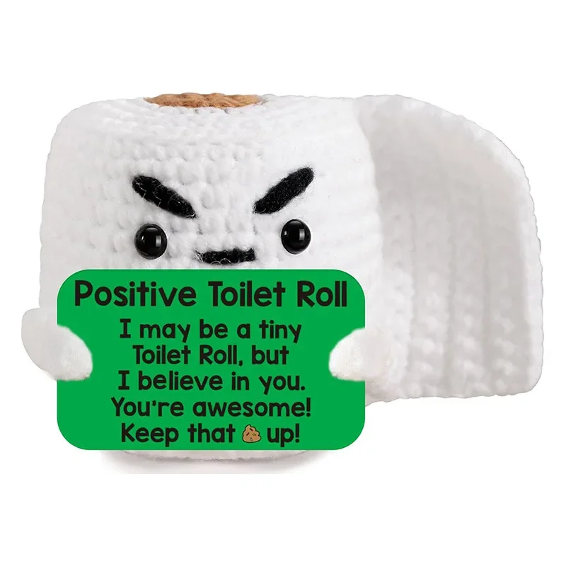 لفة ورق تواليت كروشيه - هدية دعم عاطفي للنساء والأصدقاء وزملاء العمل