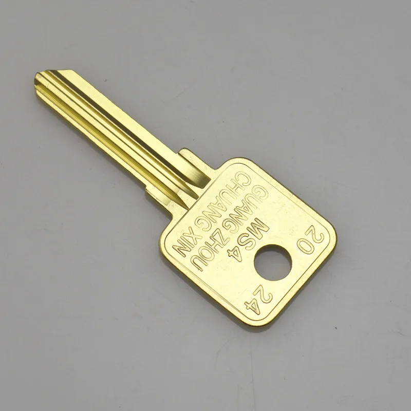 5Pieces Uncut and Not Toothed Suitable for Alloy Color Australian Ms4 Multi-Pit Key Embryo Special-Shaped Key Blank Multi-Slot Blank