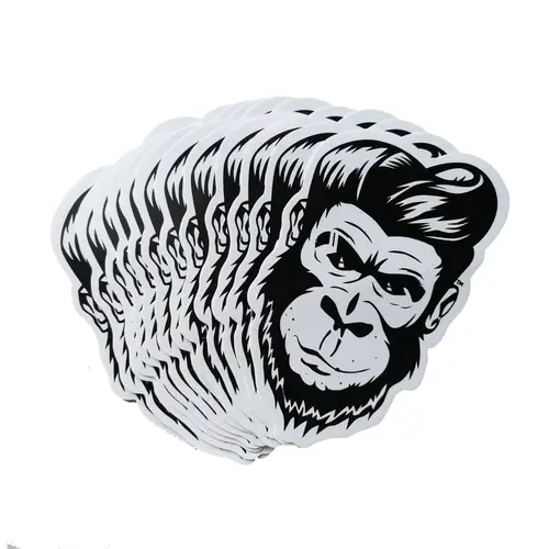 100pcs Custom Stickers PVC Waterproof Die Cut Vinyl Logo Design Brand Laptop Cute Personalized Sticker Glossy Film for Business - Image 5
