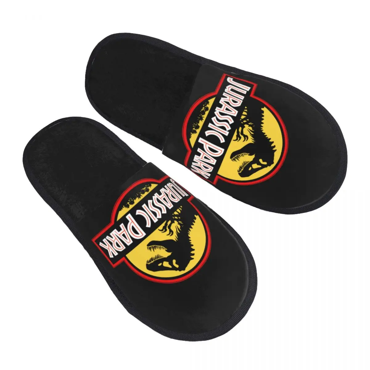 

Jurassic Park Dinosaur Print House Slippers Women Comfy Memory Foam Slip On Bedroom Slipper Shoes