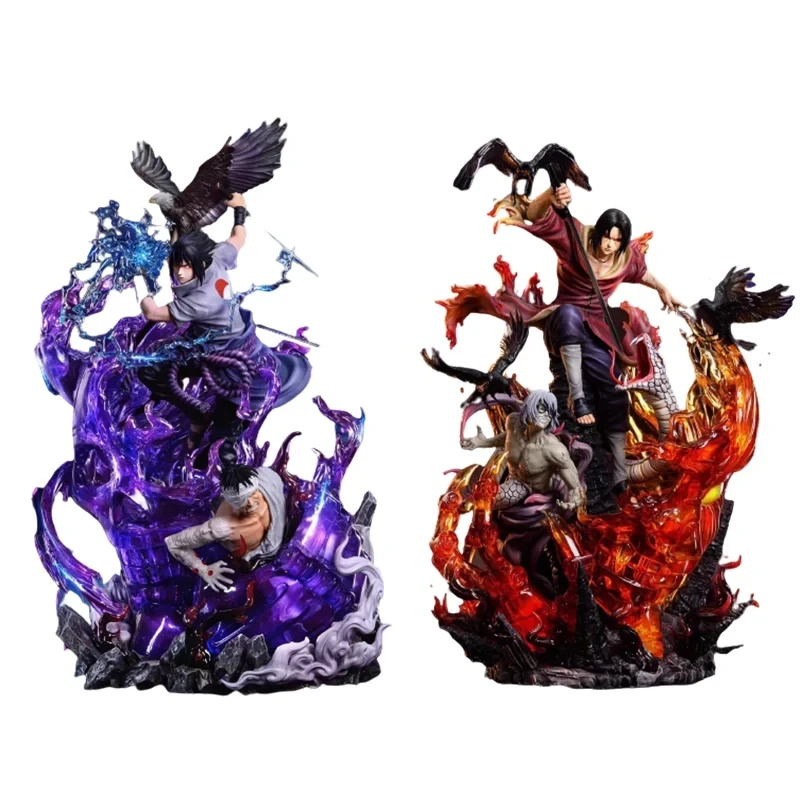 

Статуя из смолы Uchiha Sasuke Itachi NARUTO GK, фигурки, модель, игрушка, Аниме Кукла, подарок