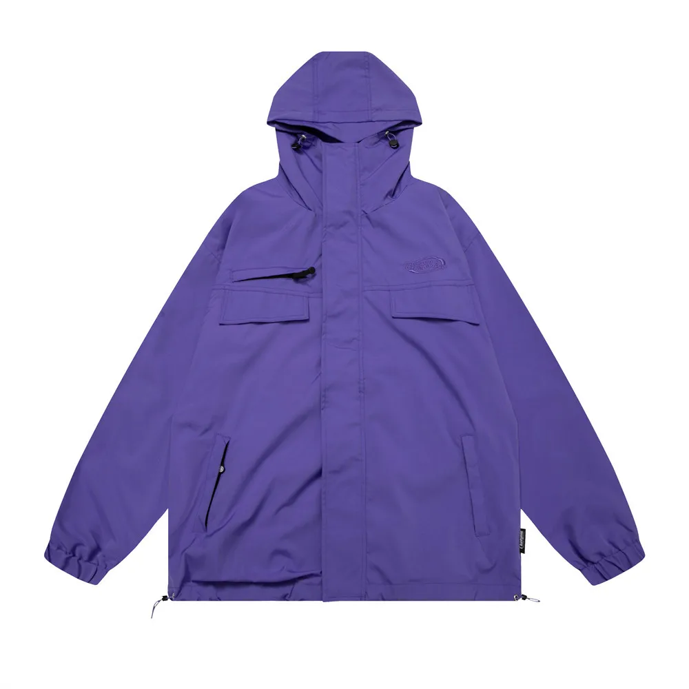 

Unisex Spring Autumn Soild Windbreaker Jacket Loose Korean Fashion Clothing Hoodied Jackets for Men Jaqueta Masculina Streetwear