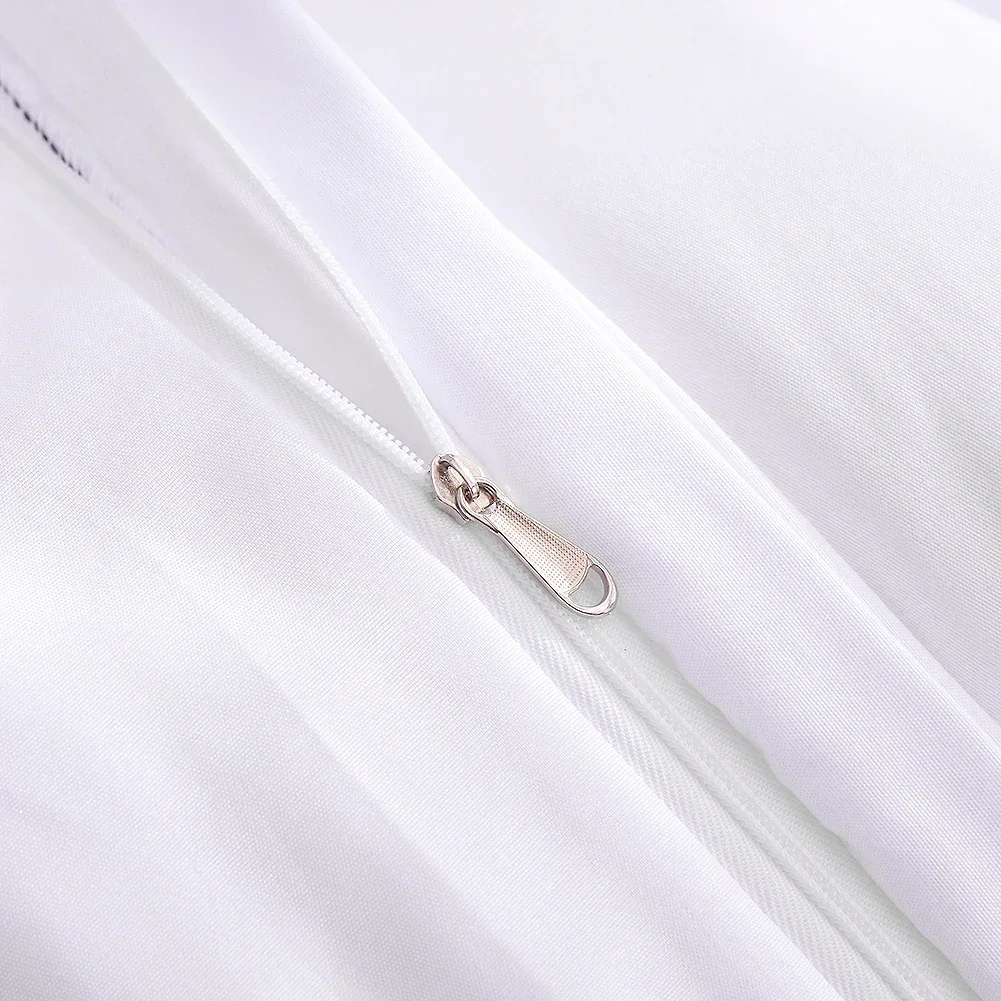 Football Duvet Cover Set King Size Simple Black White Comforter Cover 3D Soccer Sport for Kids Boys Girls Polyester Bedding Set