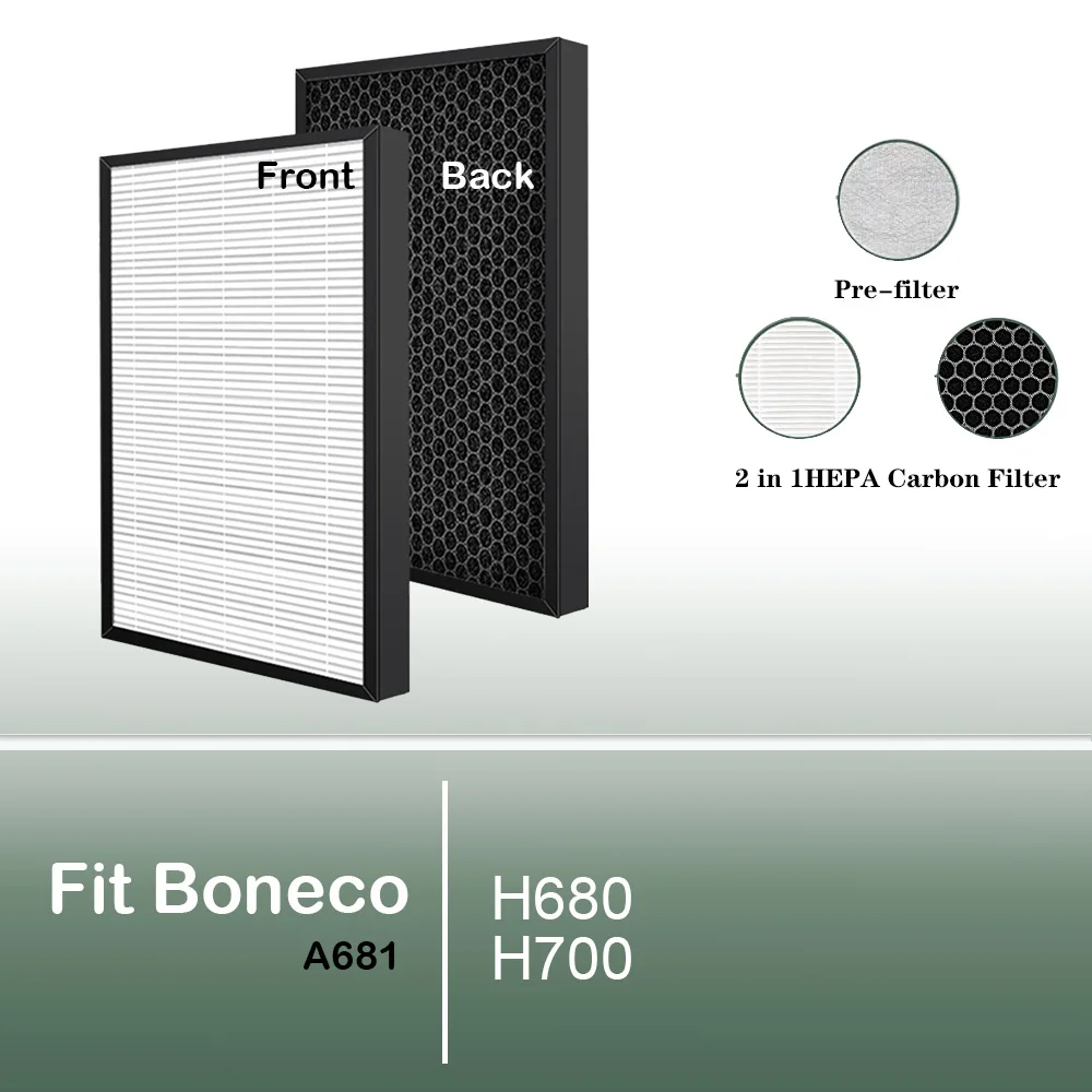 A681 HEPA Carbon Filter for BONECO H680 H700 Hybrid Humidifier & HEPA