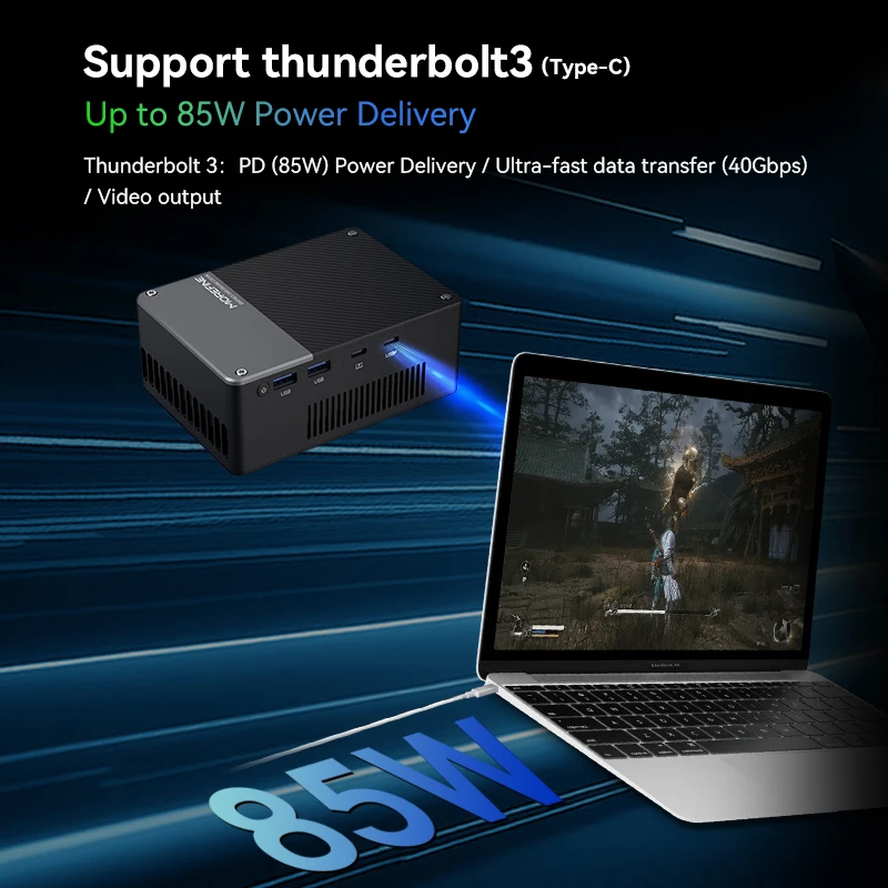 MOREFINE 2025 NEW Mini Pc GPU G1 AI RTX 4090M/4080M/4060 Super