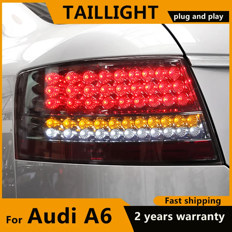 

For Audi A6 C6 A6L FULL LED Taillights 2005 2006 2007 2008 ALL LED DRL Rear Fog Lamp Dynamic Turn Signal Reversing Brake lamps