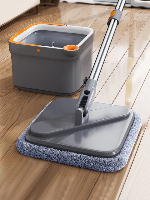 Joybos Spin Mop with Bucket Hand Free Squeeze Mop Automatic