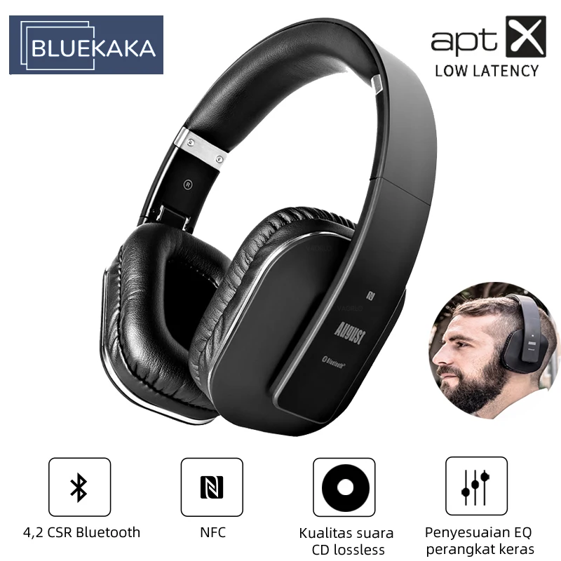 AptX Wireless Bluetooth Headphones Low Latency Heavy Bass High Fidelity