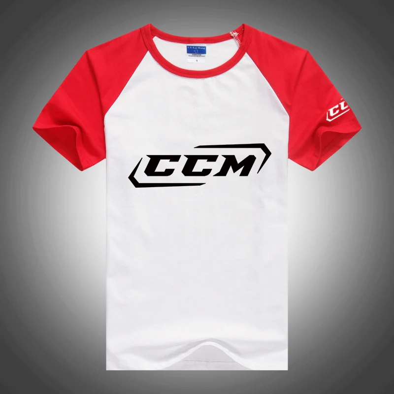 CCM 2023 summer printed comfortable sportswear high street color matching short sleeve hip-hop T-shirt