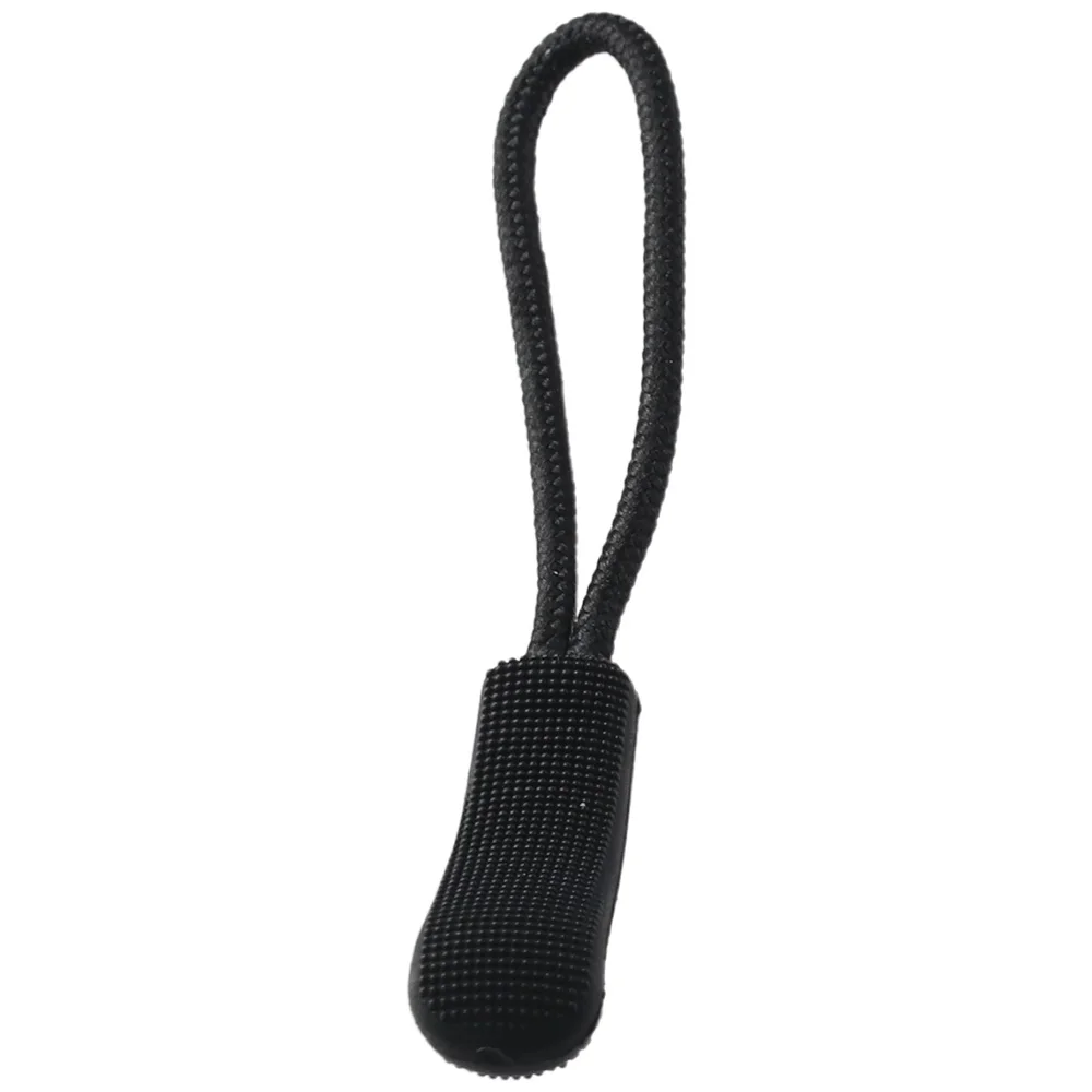 30Pcs Reflective Pull Tail Rope Black Plastic Zipper Rope For Clothing Luggage Shoes Boot