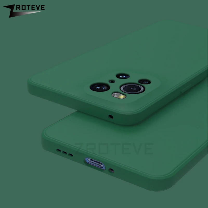 FindX3 Case Zroteve kvadratinis skystas silikoninis minkštas dangtelis skirtas OPPO Find X3 X2 X5 Pro FindX2 Neo FindX5 Lite smūgiams atsparūs telefonų dėklai_voghion.com