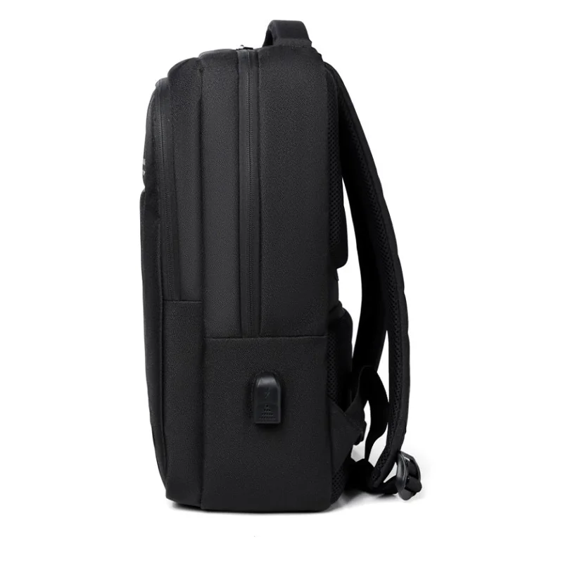 Man Backpack Stylish Simplicity Laptop Bag High-capacity Backpacks For Students Waterproof For Business Commuting Campus Black