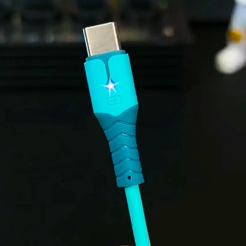 Liquid Silicone USB Data Cable with LED Indicator