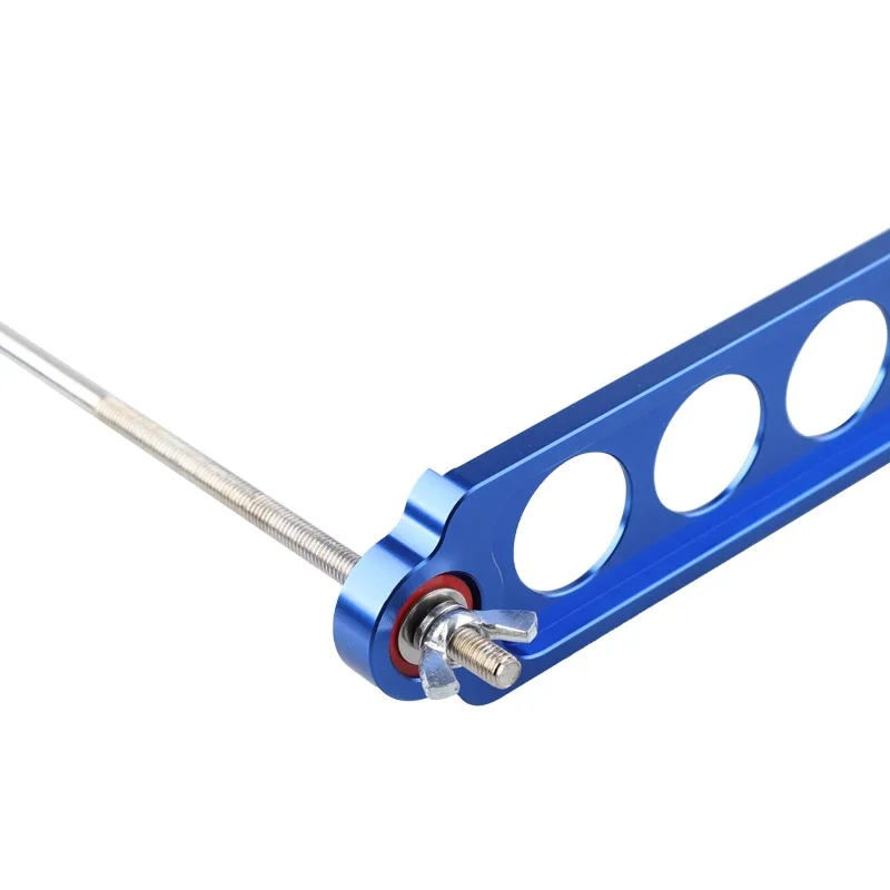 220mm Universal Car Battery Tie Down Brace Aluminum Alloy Battery Tie Down Hold Bracket 5 Pole Fixed Clip Bracket