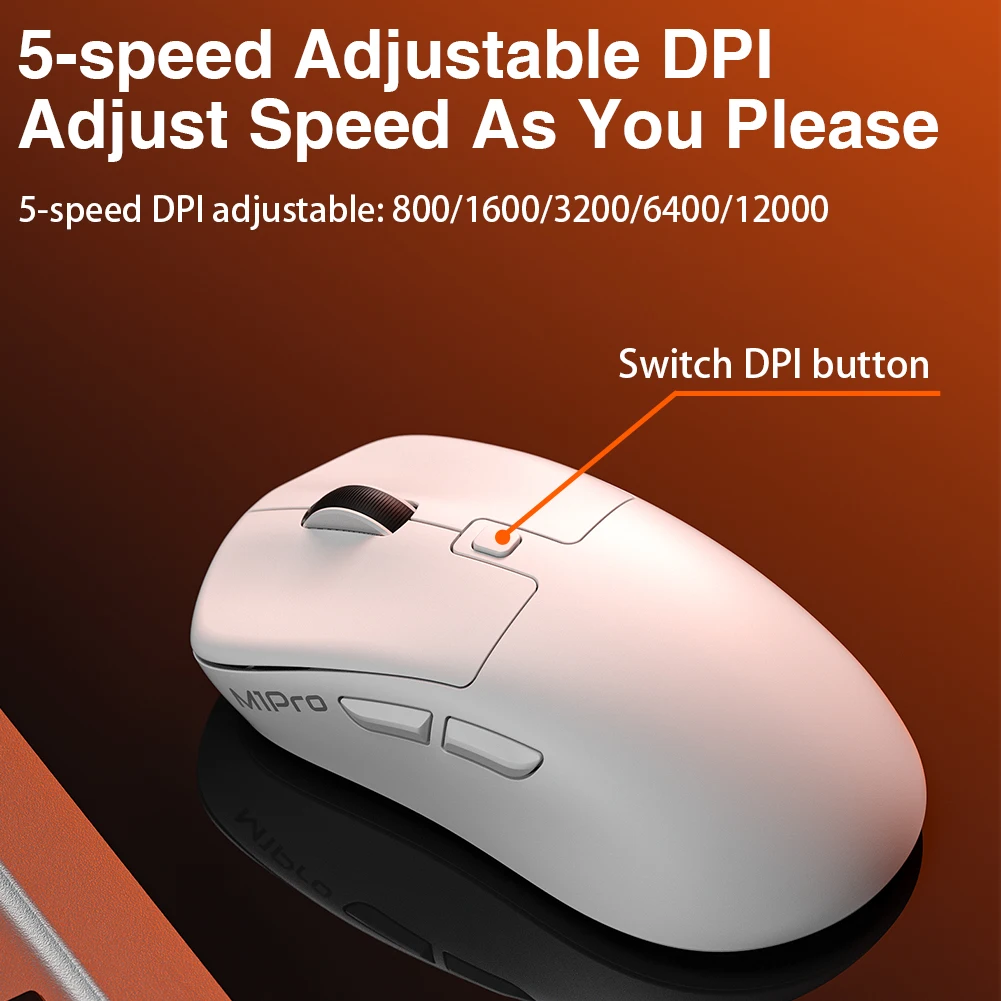 LB-M1 PRO Tri-mode Gaming Mouse PAW3311 Sensor E-sports Gaming Chip 65g Ultra-light Ergonomic Wireless Mouse For PC Laptop