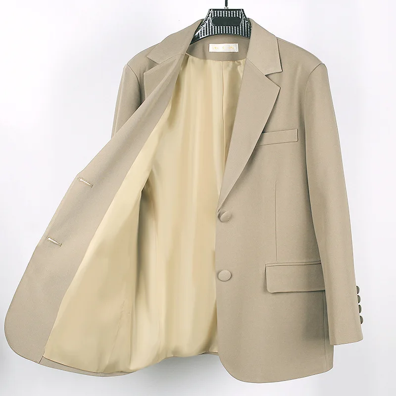 

Новинка 2024, женский свободный весенний черный Блейзер, модные блейзеры в британском стиле для отдыха