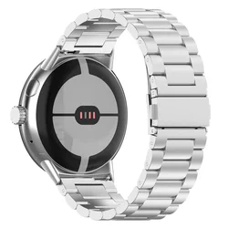 Elegant Stainless Steel Watchband - Premium Strap and Bracelet Accessory for Pixel Watch 3 41mm (Silver)
