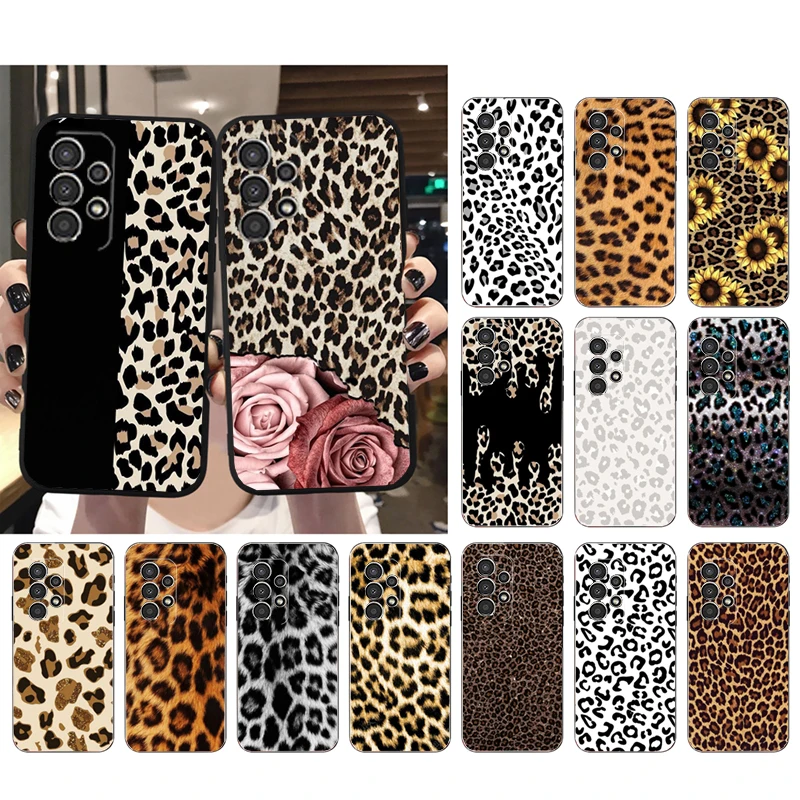 

Phone Case for Samsung Galaxy A21S A52S A04S A53 A54 A51 A71 A33 A23 A13 A14 A32 A52 M51 Animal Leopard Print Case