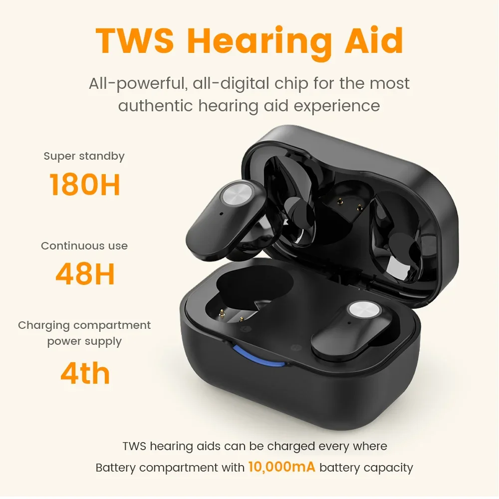 Hearing Aid Wireless Rechargeable Bluetooth Digital Sound Amplifier