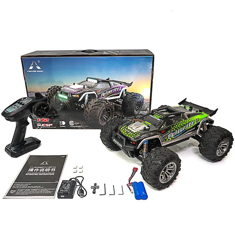 Coche teledirigido 2023 4WD 1/12G para adultos, coche de Control remoto con  cepillo de carbono, Motor fuerte, camión de carreras todoterreno, 2,4 -  AliExpress