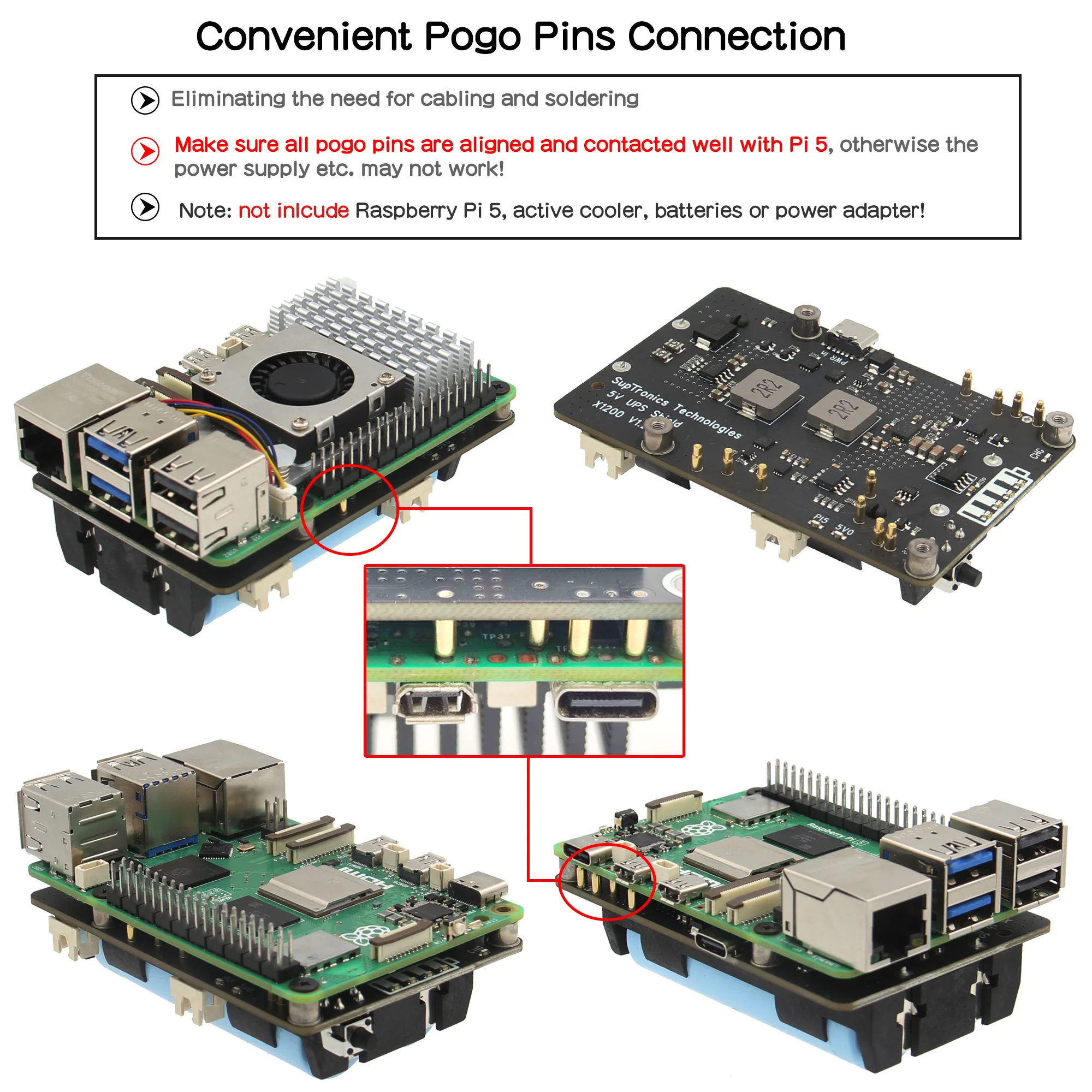 Raspberry pi 5 8GB, Geekworm 電源、X1001 他 Geekworm Raspberry Pi 5 18650 UPS、X1200 V1.2 電源管理ボード