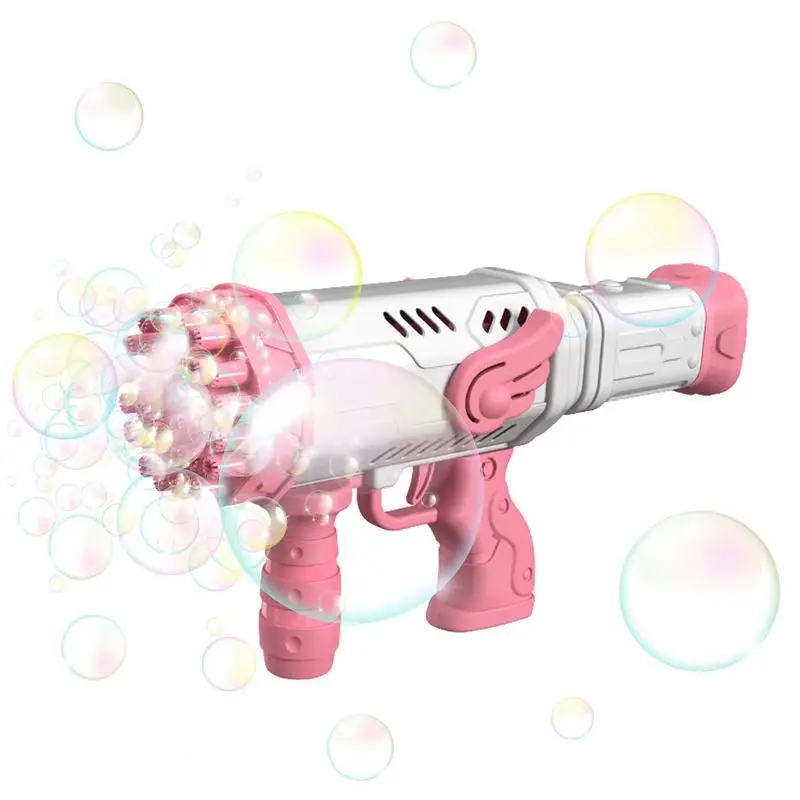 

32-Hole Bubble Guns Toy Automatic Bubble Blower Toy Multifunctional Bubble Toy With Fan Create Rich Bubbles Cute Bubble Guns Toy