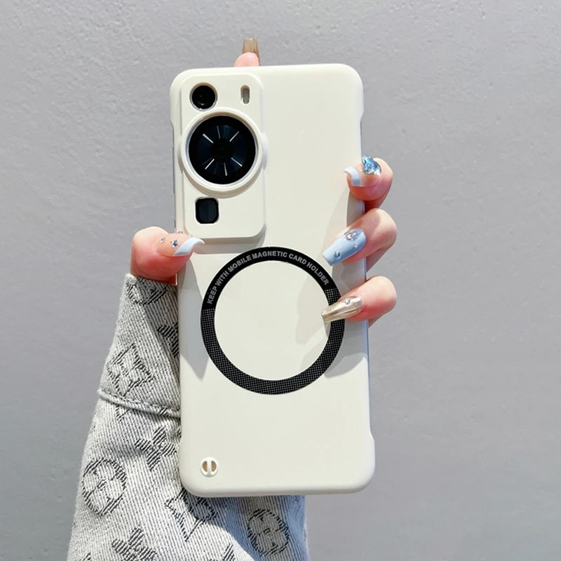 Funda magnética inalámbrica con carga inalámbrica para Huawei Mate 60, Po 50, 40, 30, 20, P60, P50, P30, ultrafina, a prueba de golpes_voghion.com
