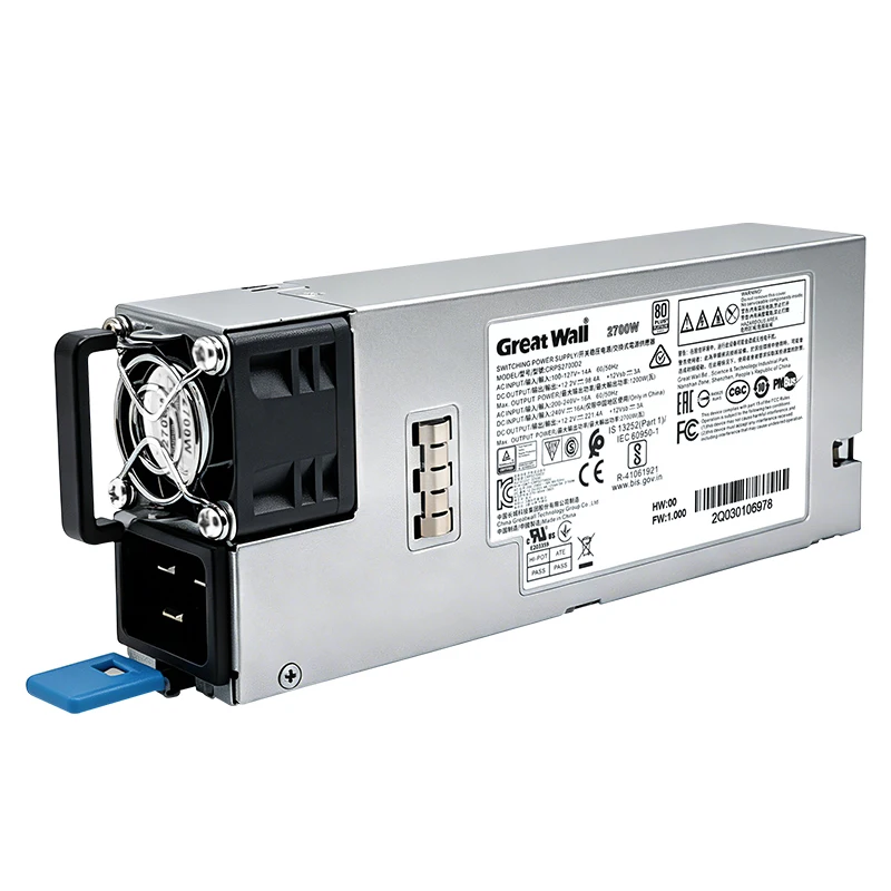 CRPS2700D2 Great Wal 2700W 핫스왑 전원 공급 장치 모듈 80Plus Platinum 2U 랙 서버 PSU(스토리지 방화벽 데이터 센터용)