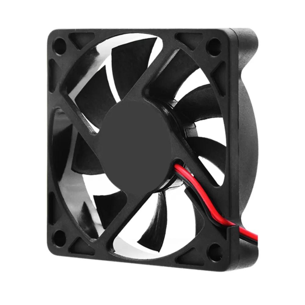 4 Pcs 12V 6010 DC Fan 60X60X10mm Brushless Computer PC CPU Case Cooling Fan 2PIN Heat Sink Ball Bearing