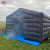 8x6m Black Inflatable Nightclub Tent with Disco Light N Fog Machine Portable Carnival Inflatable Party Tent House 1