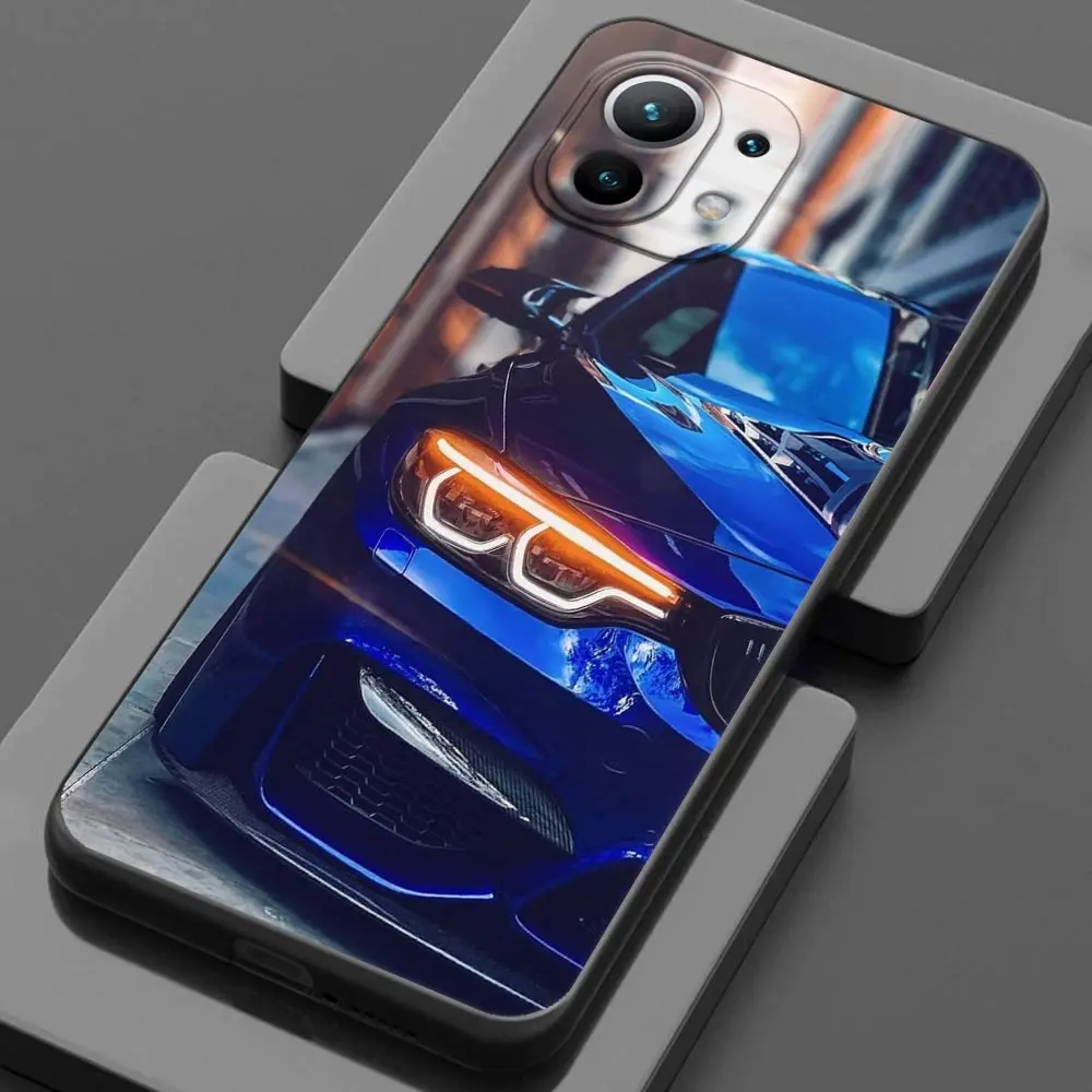 Sleek Men's Sporty Car Design Phone Case - Durable Back Cover