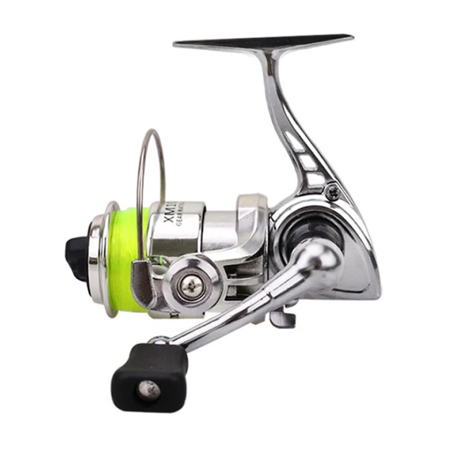 1PC Silver Metal Pocket Mini 100 Spinning Reel Fishing Tackle Small  Spinning Reel With 100M Line 4.3:1 9*9*8cm - AliExpress