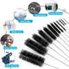 10Pcs/Set Nylon Straw Glass Tube Cleaner Brushes Stainless Steel Cleaning Brush Bottle Fish Tank Brush Household Cleaning Tools 2