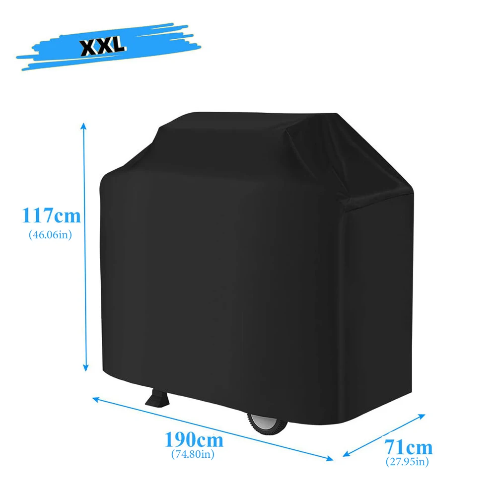 Copertura Per Barbecue Resistente Alle Intemperie - Tessuto Oxford Impermeabile 132x66x109 Cm Con Borsa Ripiegabile