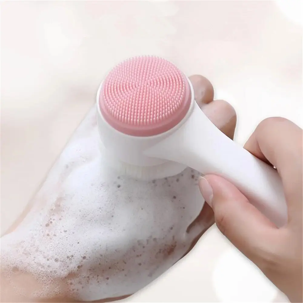 3D Bilateral Silicone Facial Cleanser Brush