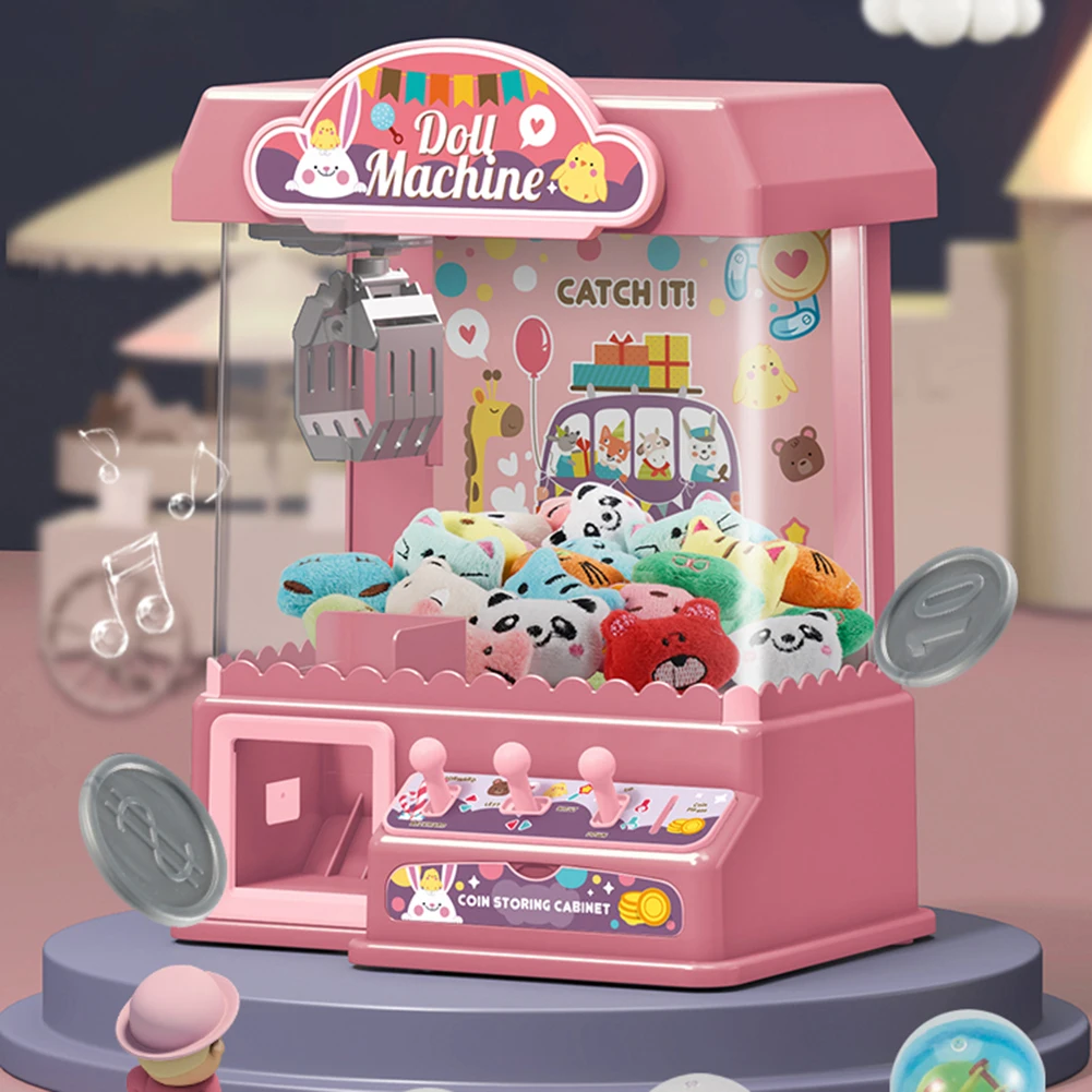 Doll Claw Machine Crane Machines Toy Sounds and Music Large Claw Catch Toy Gifts for Girls and Boys for Kids 6 Years Old and Up 5