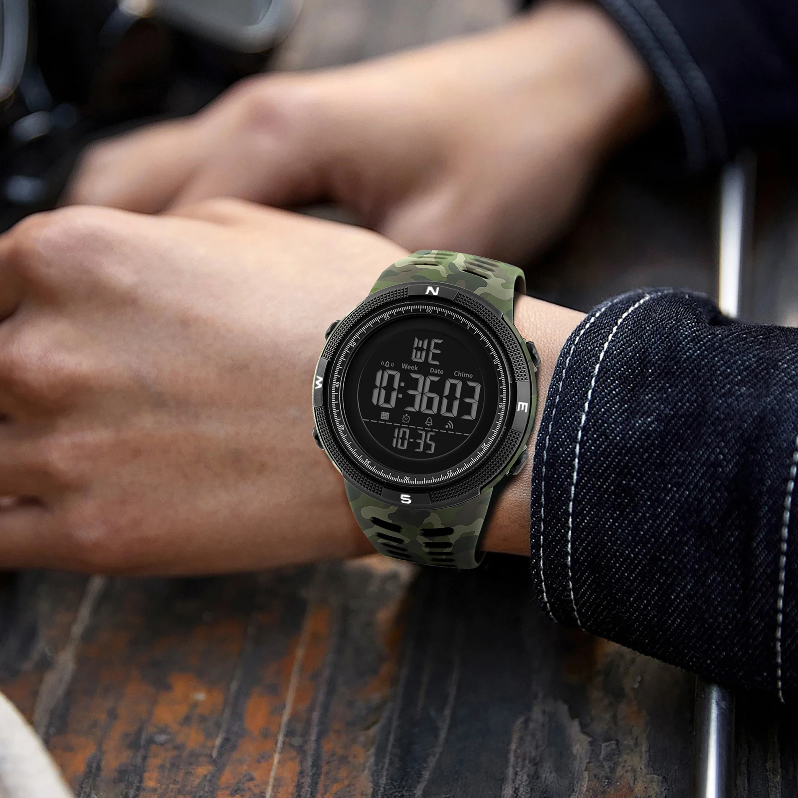 LED Digital Watch 2025 SMAEL Digital Watch Military Men's 50m Waterproof Alam Clock Big Dial Watch 1915 Man Sports Digital