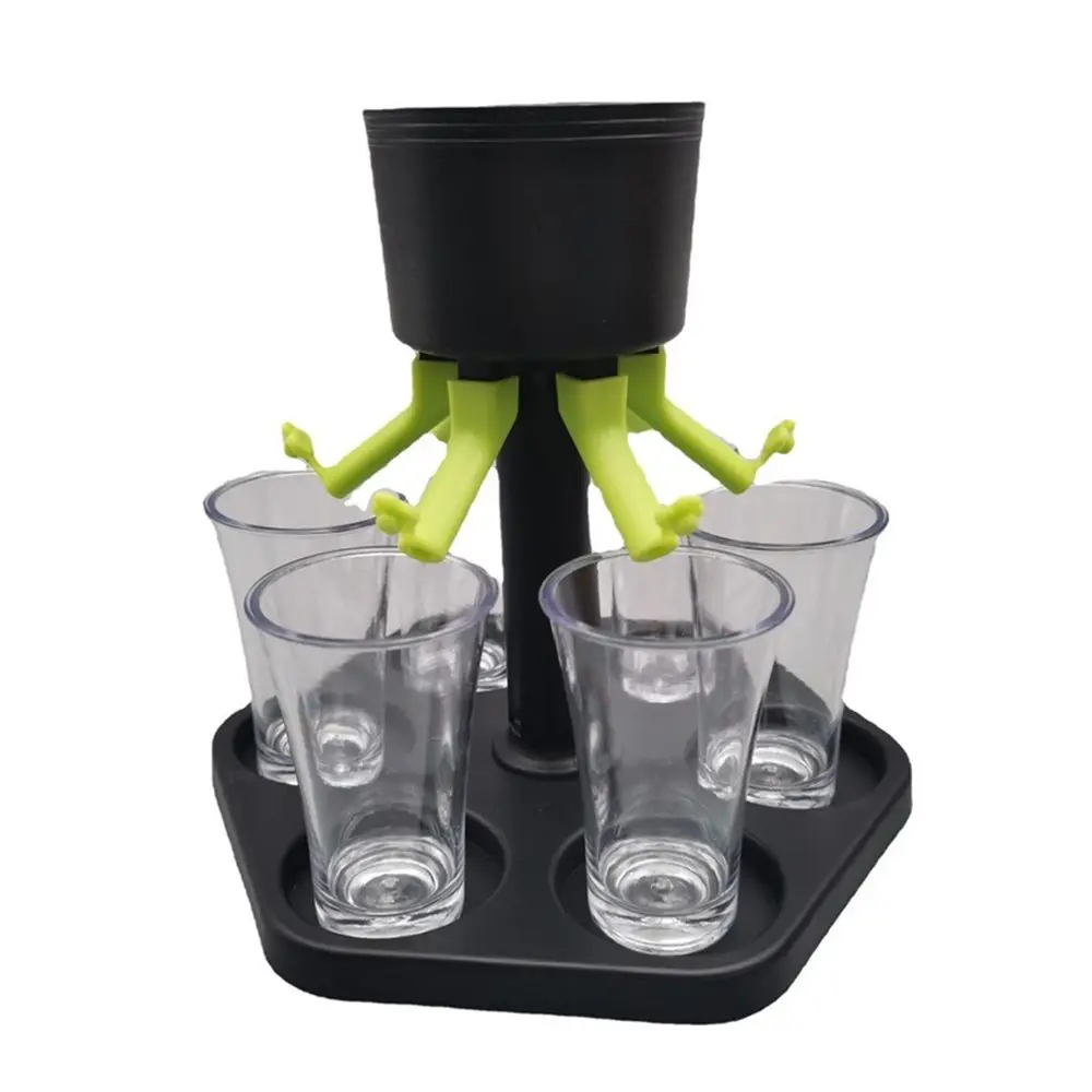 6 Shot Glass Games Dispenser Wine Whisky Beer Wine Liquor Dispenser Bar Accessories Party Games Drinking Tools Glass