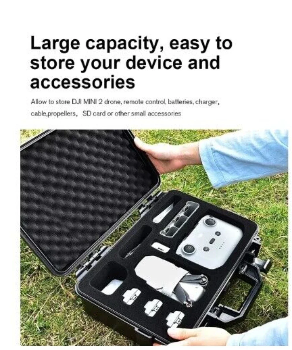 Drone Accessories Drone Storage Case Drone Storage Bag Drone Backpack Drone Storage Box for DJI Mini 4K/Mini 2 SE/Mini 2 Fly More Combo Shoulder Bag RC N1 Shock-proof Waterproof Carrying Case