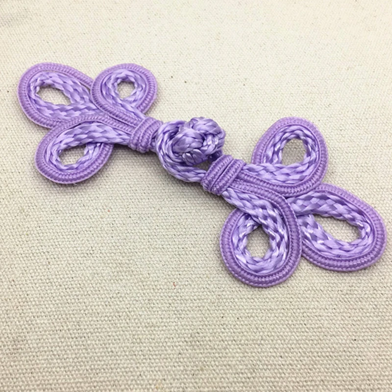 10 Piece Handmade Beaded Chinese Frog Closures Buttons Knot Fastener for Cheongsam Tang Suit Traditional Handcraft Decor Buttons 5