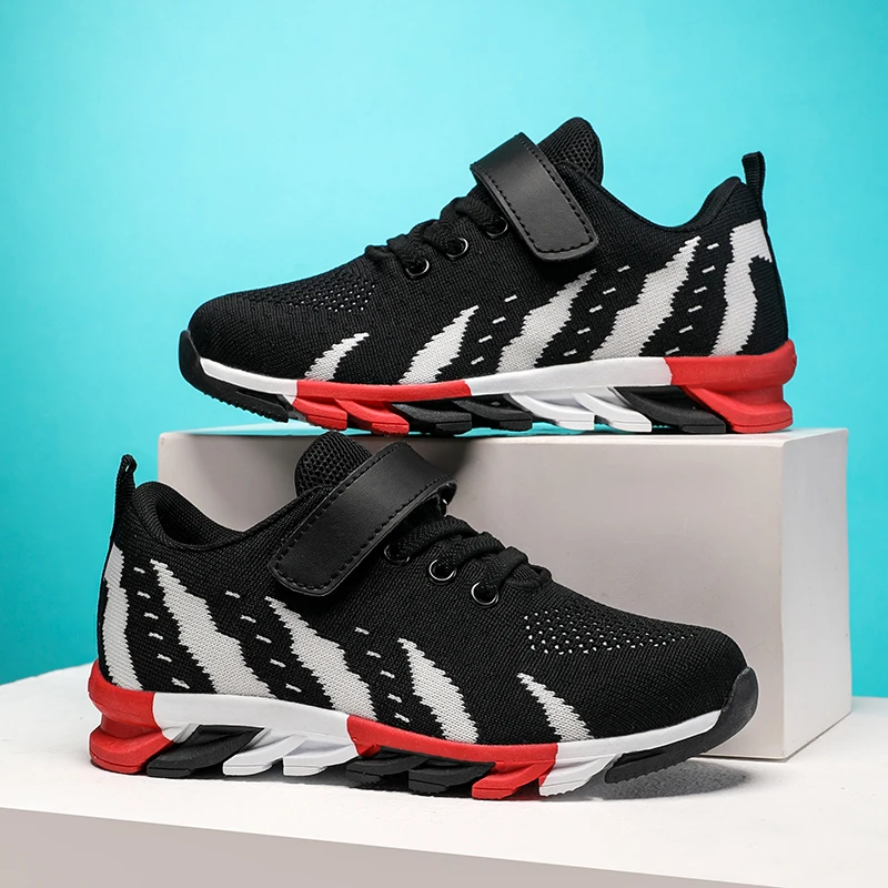 New Children Sport Running Shoes Mesh Breathable Anti-skid Kids Sneakers For 5-16 Years Non Slip Boys Casual Walking Footwear 3