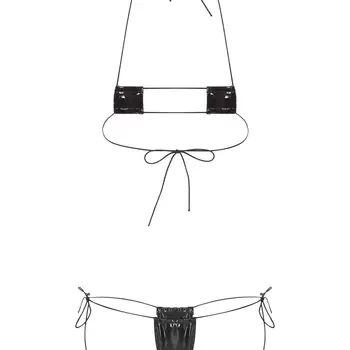 여성용 마이크로 비키니 세트 수영복, 여성용 비키니 홀터 레이스업 브라, 로우 라이즈 G 스트링 나이트클럽 비키니 수영복