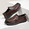 GOLDEN CAMEL Men's Shoes Genuine Leather Loafers Shoes Business Casual Soft Bottom Comfortable Dad Shoes for Men Spring 2024 5